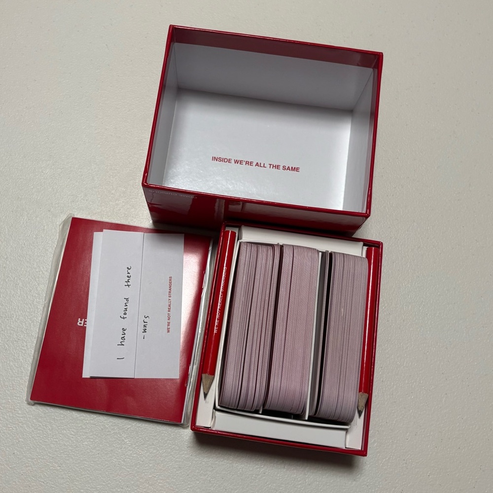 Red Conversation Card Game - Picture 3 of 3